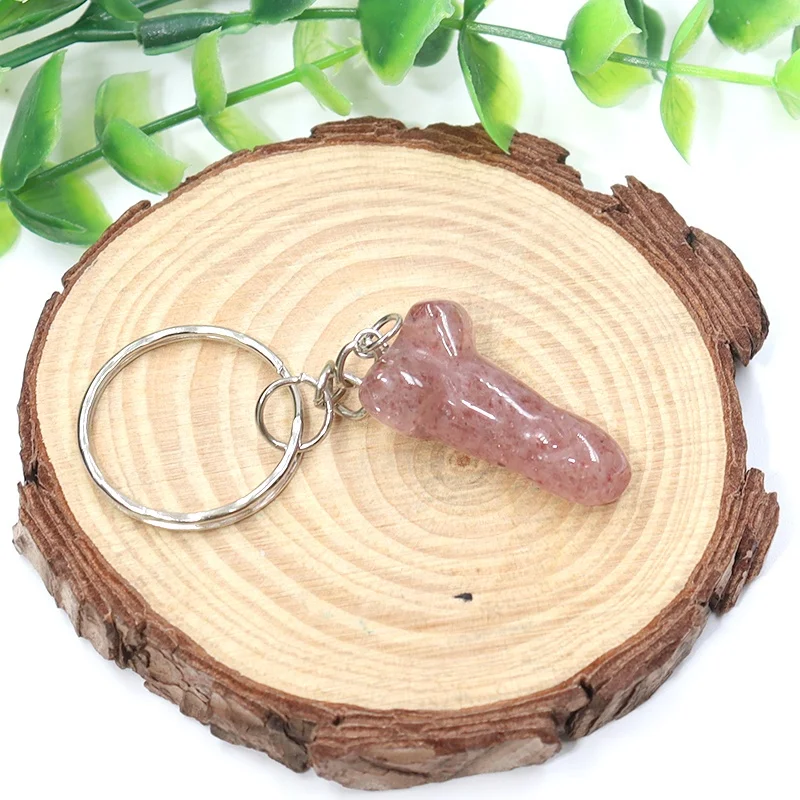 Pindík klíčenka DickObraz na podporu síly, plodnosti a odvahy - Barva: Modrý Que Sera