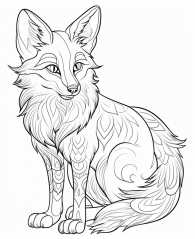 Liščí Dobrodružství - Omalovánky pro děti - omalovánky k vytisknutí