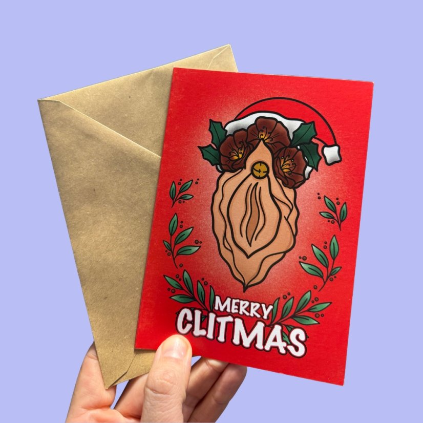 Vánoční Přáníčko "Merry Clitmas"