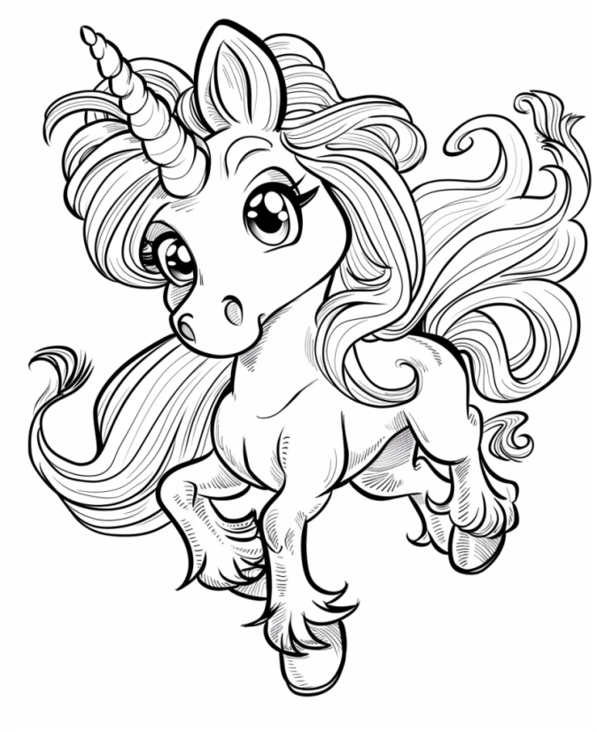Omalovánky jednorožec: 50 roztomilých obrázků k vytisknutí