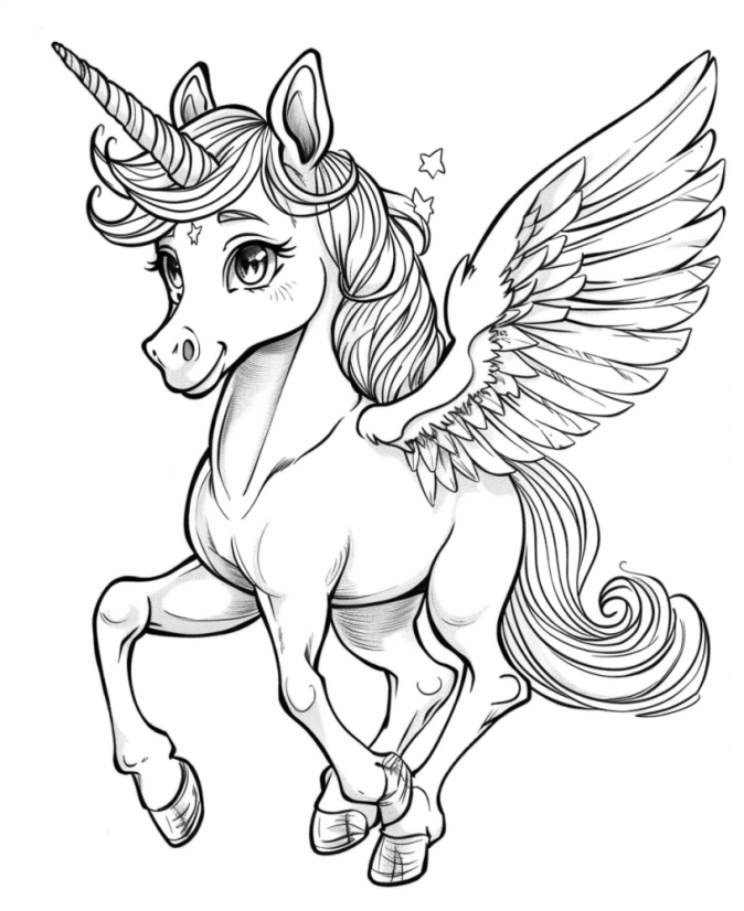 Omalovánky jednorožec: 50 roztomilých obrázků k vytisknutí