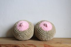 Crocheted Stress-Relief Boobies - Color Therapy at Your Fingertips (1 pair)