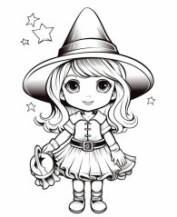 Čarodějnické Omalovánky - Magický svět čarodějnic pro děti - omalovánky k vytisknutí