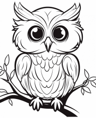 Království sov - Kreativní omalovánky pro děti - ke stažení