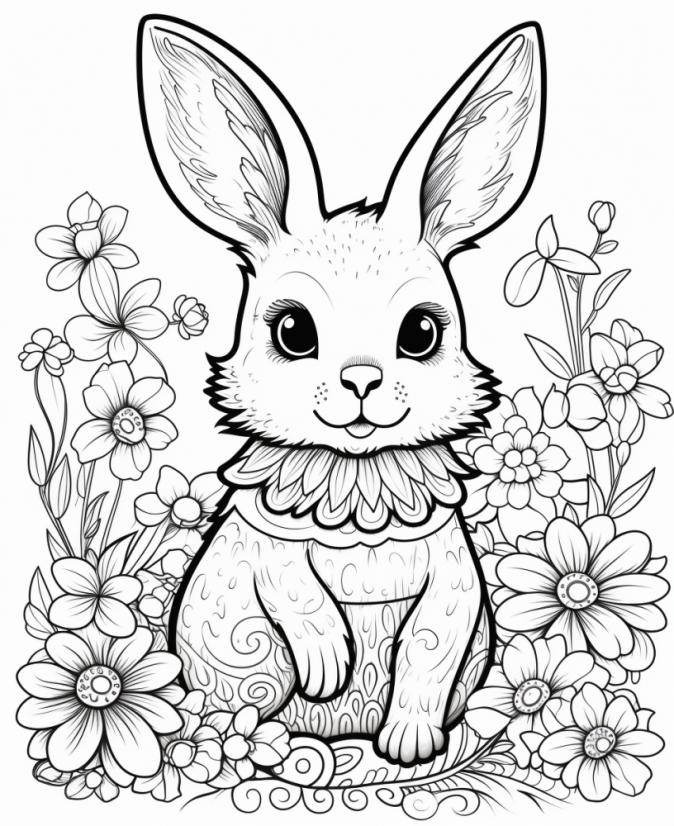 Velikonoční Veselí - Omalovánky pro děti - k vytisknutí