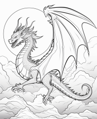 Dračí Dobrodružství - Omalovánky pro děti - omalovánky k vytisknutí