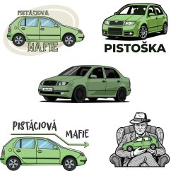 Sada samolepek Pistáciová mafie