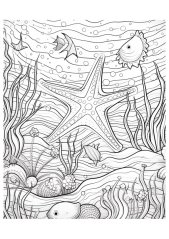 Digitální produkt: Omalovánky pro dospělé - Podmořský svět 40 obrázku k vytisknutí