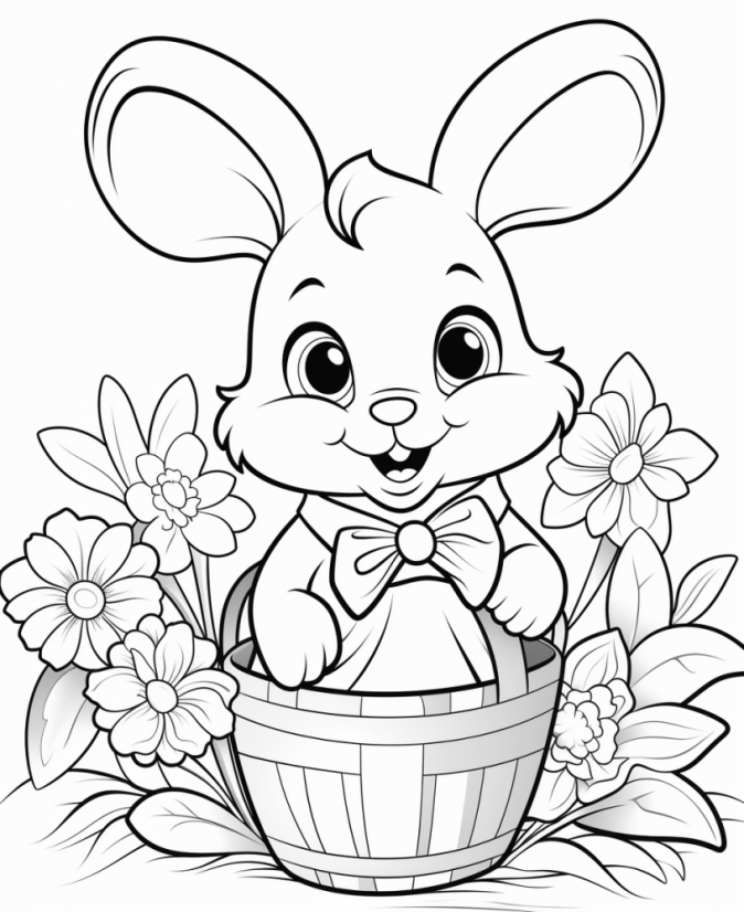 Velikonoční Veselí - Omalovánky pro děti - k vytisknutí