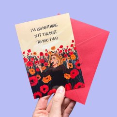 Svatební přání "I WISH NOTHING BUT THE BEST TO YOU TWO"