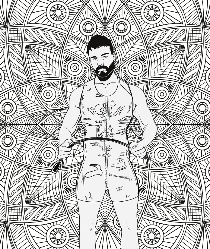 Tied Up In Colors: BDSM Adult Coloring Book