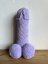 Handmade Crocheted Penis from Chenille Yarn - 10 inch - Barva: světle fialová