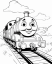 Vlaky - Omalovánky s vlaky pro děti k vytisknutí