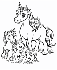 Omalovánky jednorožec: 50 roztomilých obrázků k vytisknutí