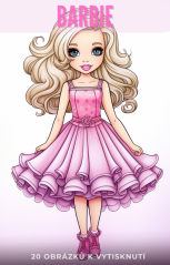 Digitální produkt: Omalovánky pro dospělé - 20 Barbie inspirovaných obrázků