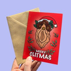Christmas Card "Merry Clitmas"