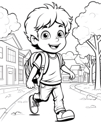 Digitální produkt: Omalovánky pro děti - zpátky do školy 20 obrázků