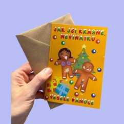 Vánoční přáníčko - Jak JSI KRÁSNÉ, NEVIŇÁTKO