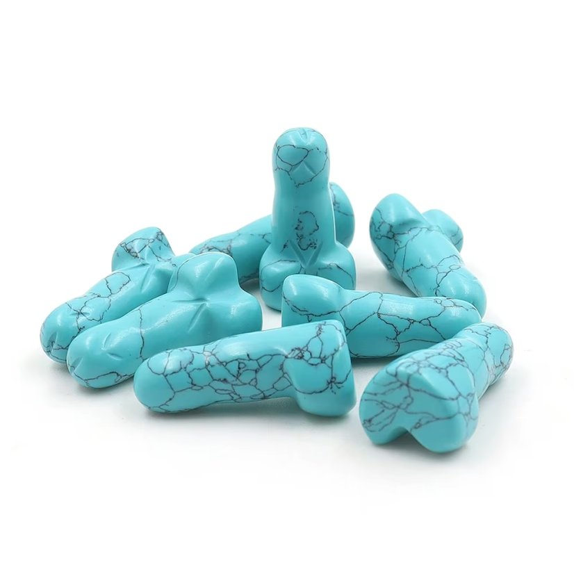 DickObraz Little Dicky Keychain for Strength, Fertility, and Courage - Barva: Blue