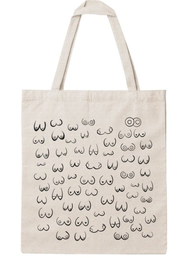Tote bag "Collection of boobs"