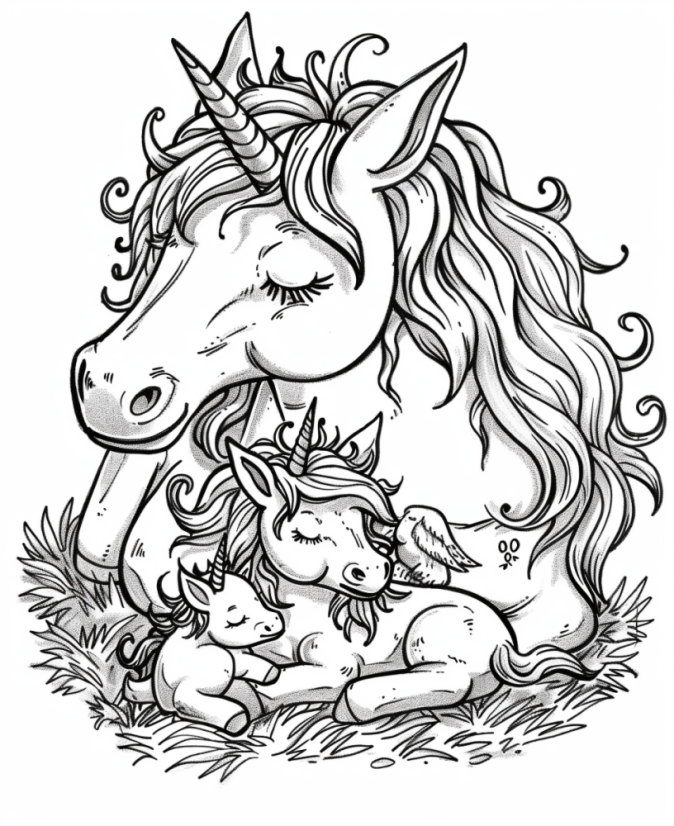 Omalovánky jednorožec: 50 roztomilých obrázků k vytisknutí