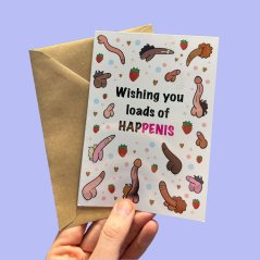 Birthday Card “Loads of HapPENIS”