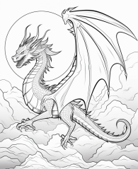 Dračí Dobrodružství - Omalovánky pro děti - omalovánky k vytisknutí