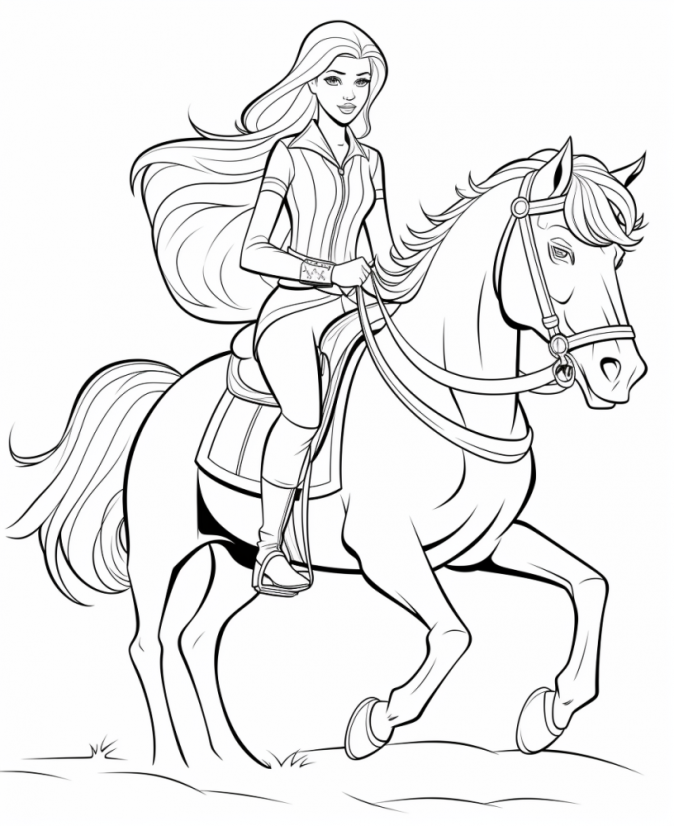 Digitální produkt: Omalovánky pro dospělé - 20 Barbie inspirovaných obrázků